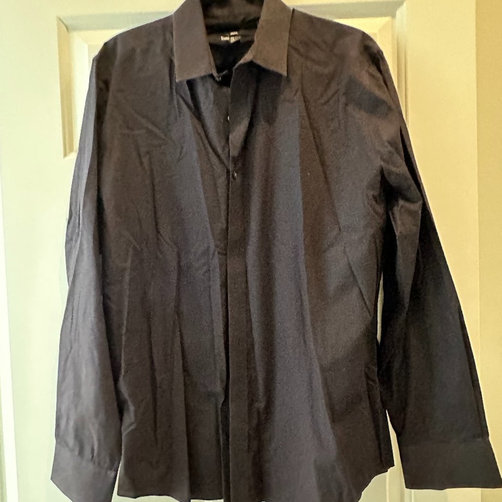 Bar III Black Button Shirt